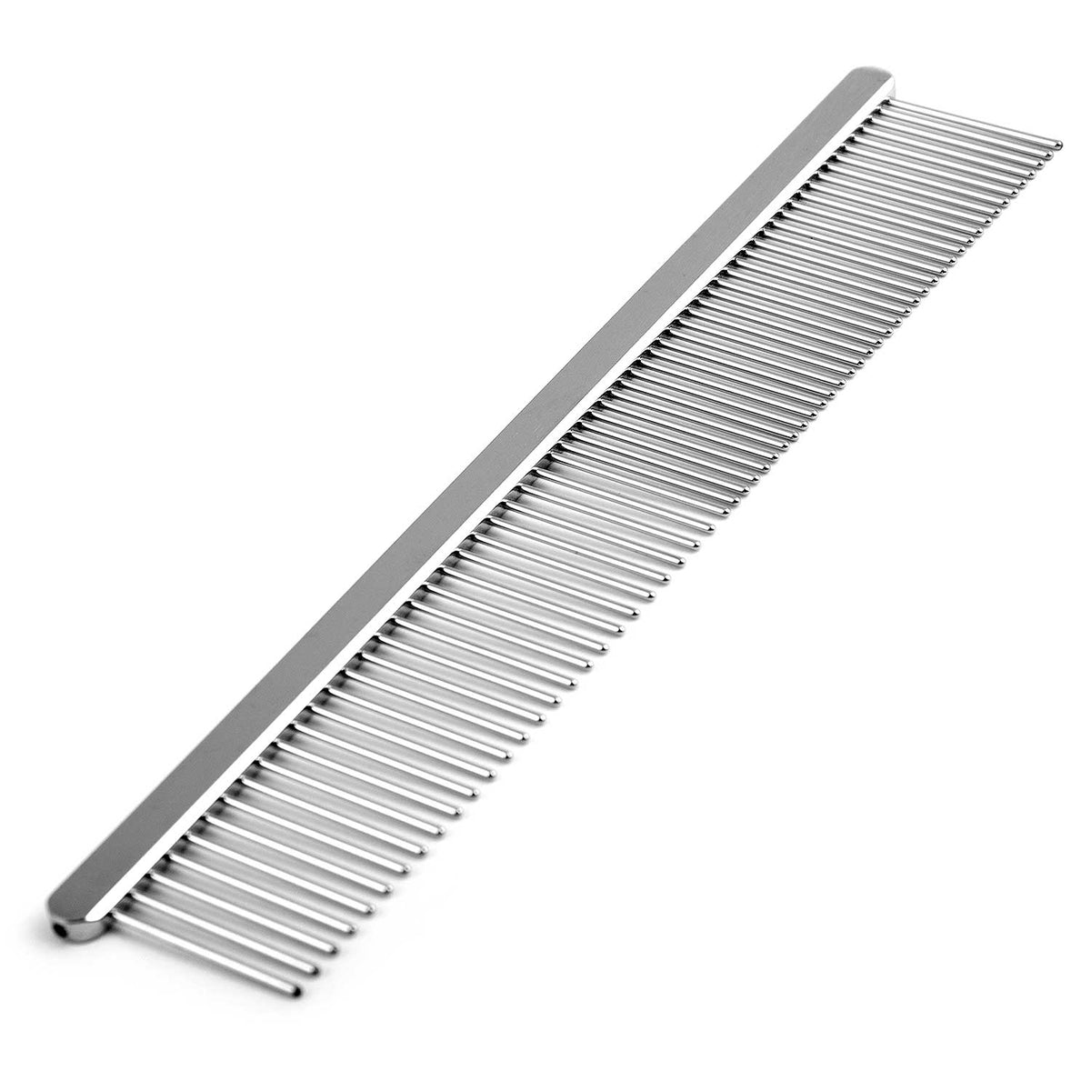 Jeffers Flat Back Steel Pet Grooming Comb