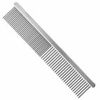 Jeffers Flat Back Steel Pet Grooming Comb