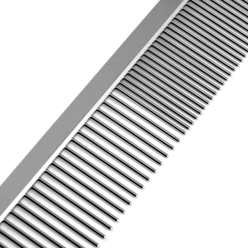 Jeffers Flat Back Steel Pet Grooming Comb