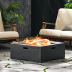 Outdoor 29" Square Wood-Burning Fire Pit