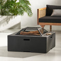 Outdoor 29" Square Wood-Burning Fire Pit