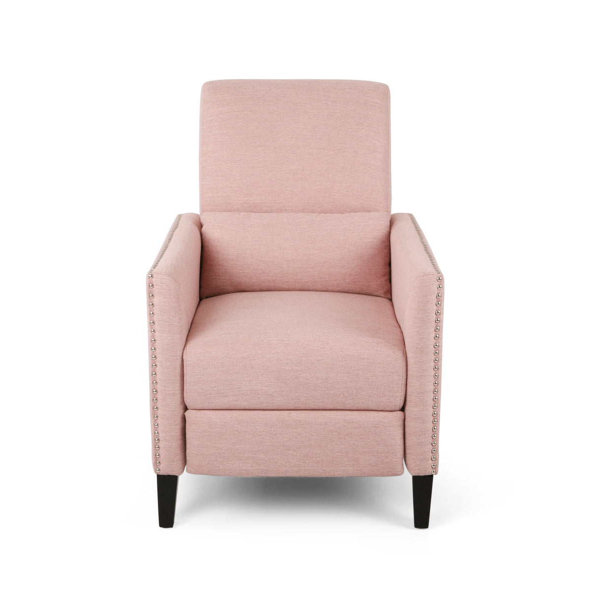 Pushback Recliner Chair with Side Pocket - Blush