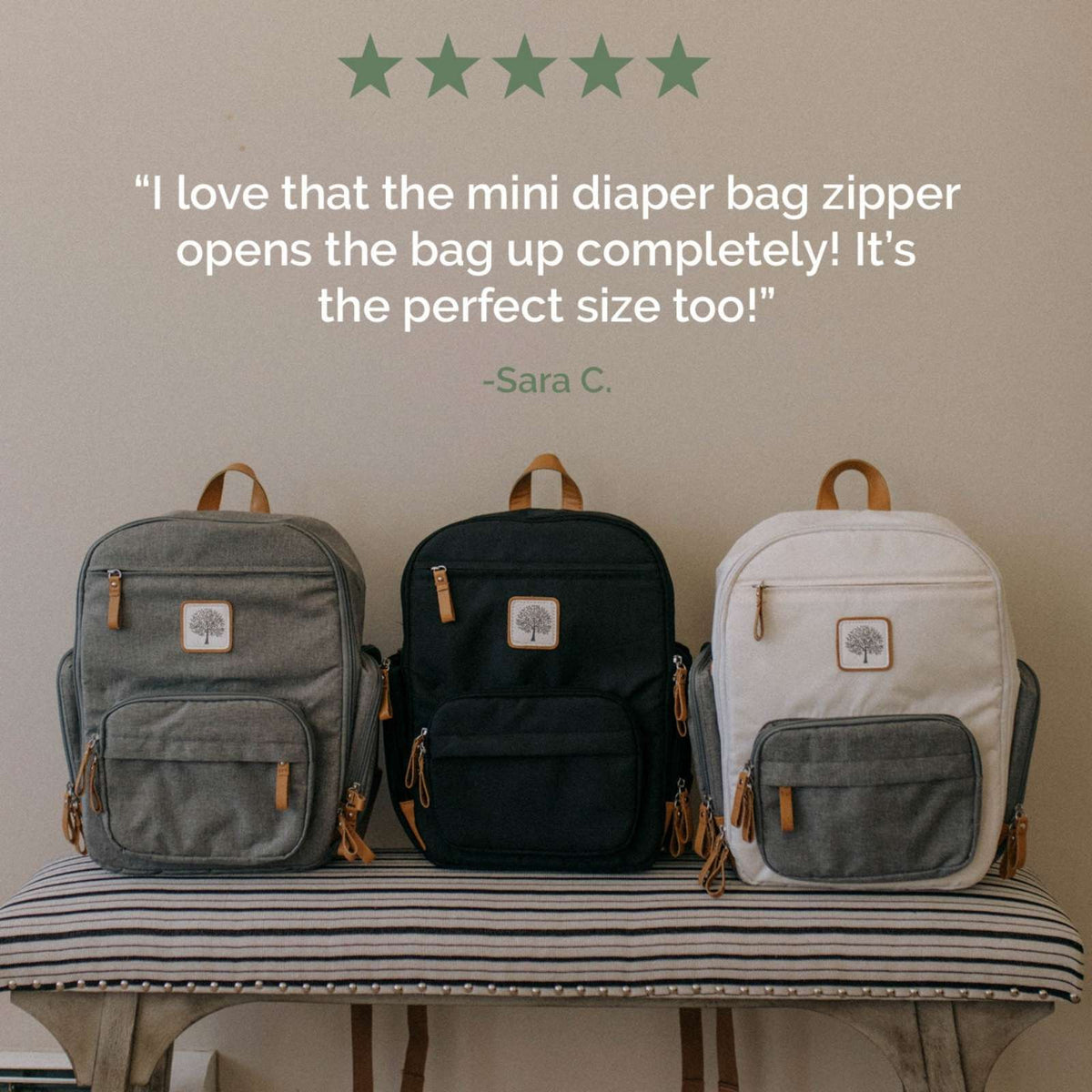 Parker Baby Co. Birch Bag Mini Diaper Backpack